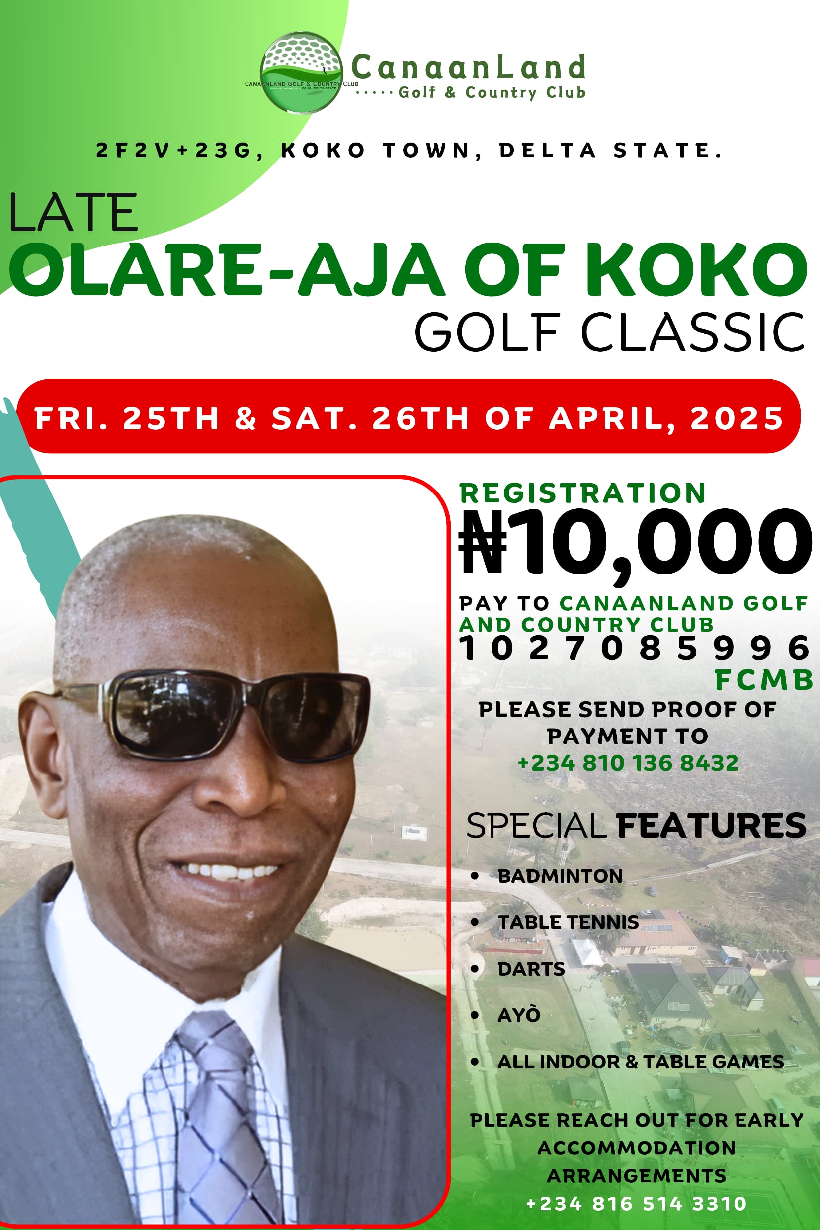 Prominent Nigerians, international golfers honour Second Republic Politician, Bible translator, Deacon Stephen Ejueyitsi Aganbi