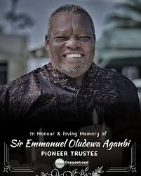 EMMANUEL TUNDE AGANBI, CANAAN LAND GOLF COURSE AND COUNTRY CLUB BOT MEMBER, DIES AT 73